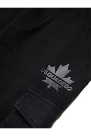 black cotton trousers DSQUARED KIDS | DQ2721D0AC6DQ900